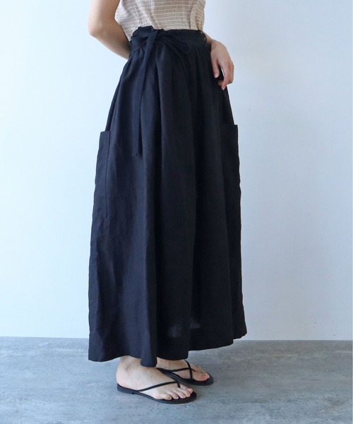 yuni スカート リネン ラップスカート : ZOZOTOWN Yahoo!店