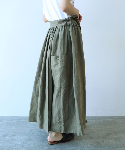 yuni リネンマキシスカート yuni スカート リネン ラップスカート : ZOZOTOWN Yahoo!店