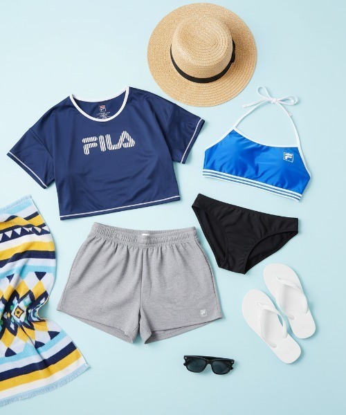 新品☆5L♪フィラFILA♪水陸両用4点セット♪フィットネスにも♪〇B716 FILA（フィラ） ラッシュガード 「FILA:フィラ」FILA レディース