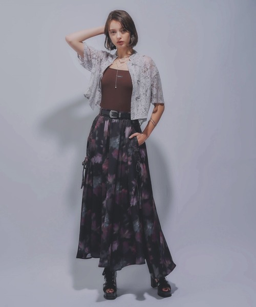 HARE（ハレ） ブラウス シャツ チャイナレースシャツ(HARE) レディース