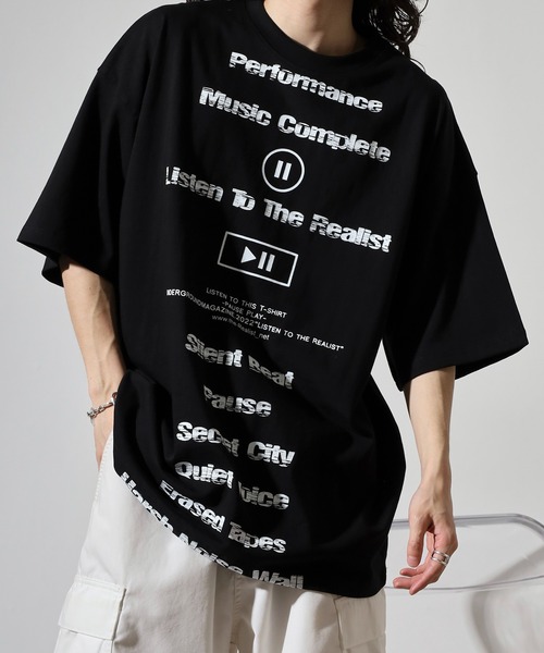 FUNALIVE tシャツ ABETTOR 韓国製フロント＆バックフルロゴプリント 