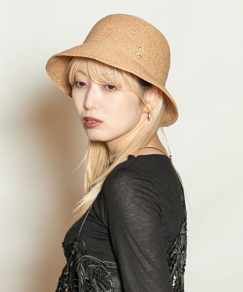 【美品】CA4LA 定価39,600円　MAGGY 3 麦わら帽子　　チュール 美品】CA4LA 定価39,600円 MAGGY 3 麦わら帽子 チュール - メルカリ