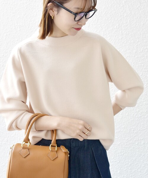 「SHIPS any」 長袖ニット ONE SIZE ナチュラル レディース