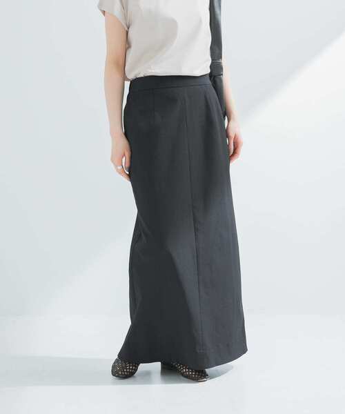 ebure シルクリネンスカート サイズ38 新品 ebure(エブール)｜【店舗限定】スラブリネン ギャザーロング