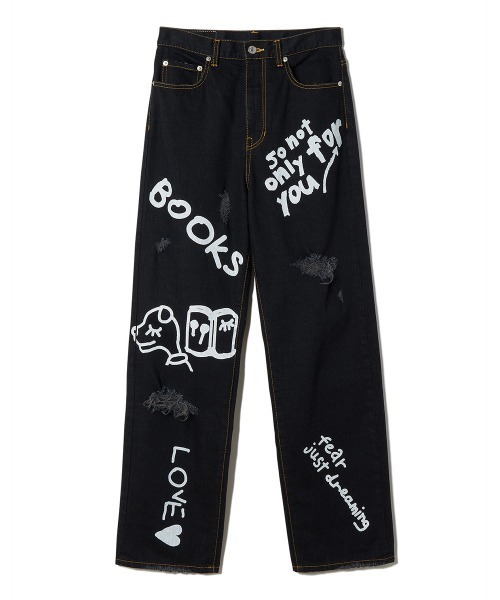 パンツ love books denim trousers レディース : ZOZOTOWN Yahoo!店