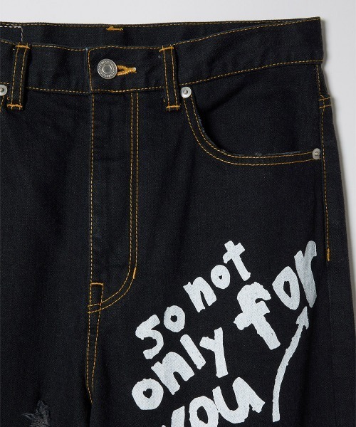 パンツ 「soduk」love books denim trousers レディース : ZOZOTOWN