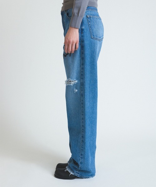 パンツ 「soduk」love books denim trousers レディース : ZOZOTOWN