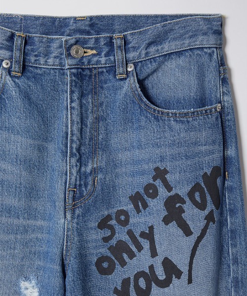 パンツ 「soduk」love books denim trousers レディース : ZOZOTOWN