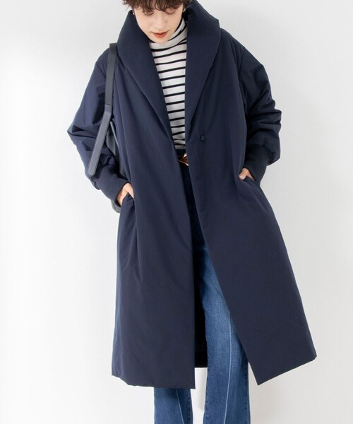 新品未使用 ノーリーズ コート ネイビー色 NOLLEY'S（ノーリーズ） コート FREE ダークネイビー レディース