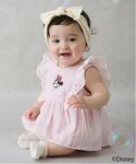 ベビー 「Disney」肩フリルチュニックセッ...の詳細画像4