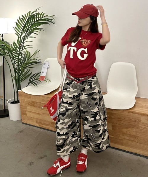 FreeZone カーゴパンツ Y2Kストリートハーフパンツ メンズ レディース