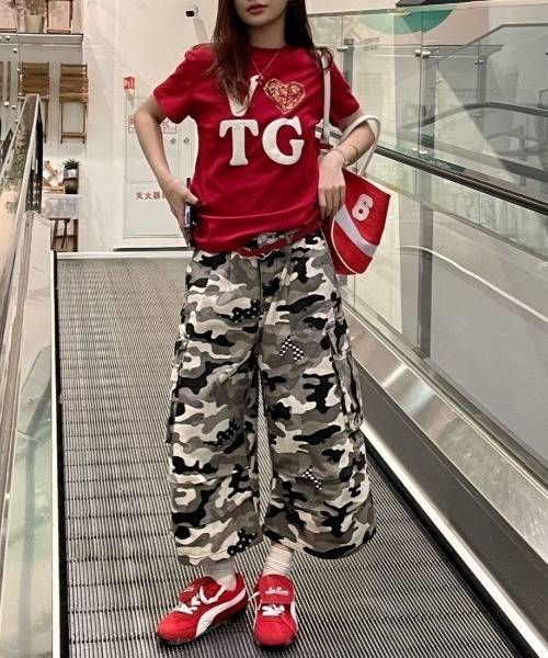 FreeZone カーゴパンツ Y2Kストリートハーフパンツ メンズ レディース