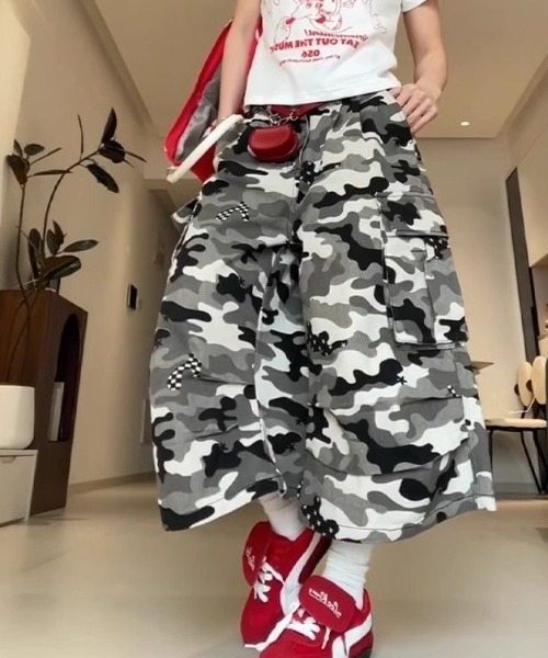 y2k❤️ DIESEL マルチポケット カーゴ ハーフパンツ FreeZone カーゴパンツ Y2Kストリートハーフパンツ メンズ レディース