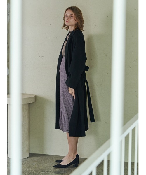 「TONAL」 コート 38 オフホワイト レディース_画像4