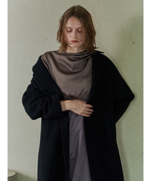 「TONAL」 コート 38 オフホワイト レディース_画像7