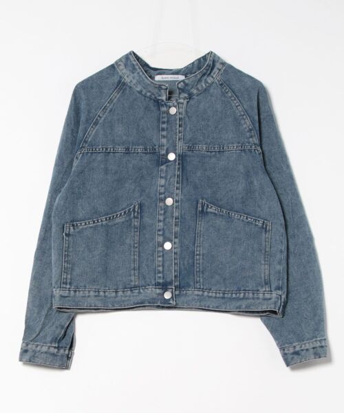 BLANC FICELLE デニムジャケット gジャン ライトウオッシュ デニム