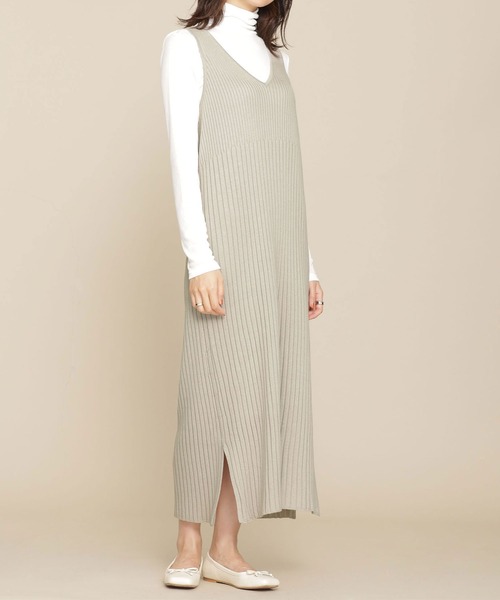 「NANO universe」 ニットワンピース 36 ブラック レディース_画像7