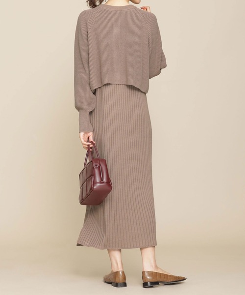 「NANO universe」 ニットワンピース 36 ブラック レディース_画像10