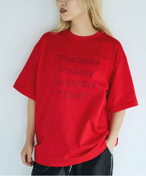 【ユニセックス】刺繍 ロゴ Tシャツ NOMINE tシャツ 「ユニセックス」刺繍 ロゴ Tシャツ レディース