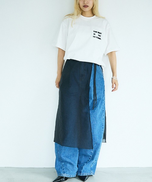 tシャツ 「ユニセックス」ポイントロゴTシャツ レディース NOMINE tシャツ 「ユニセックス」刺繍 ロゴ Tシャツ レディース