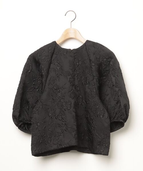「Demi-Luxe BEAMS」 半袖ブラウス 36 ブラック レディース