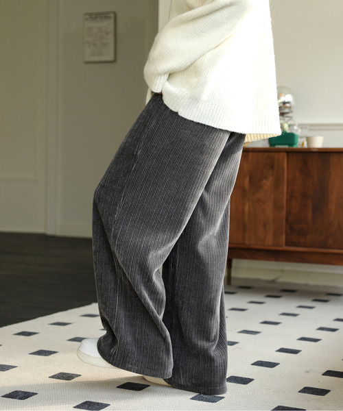 「neos」 コーデュロイパンツ LARGE ブラック メンズ_画像2