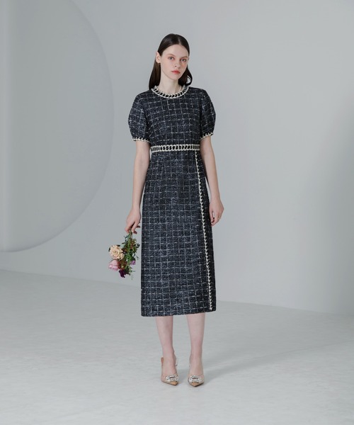 Leja」 半袖ワンピース S ブラック レディース