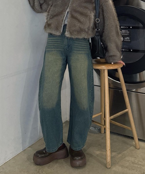 AS KNOW AS（アズノゥアズ） ワイドパンツ ジーンズ デニム デニム