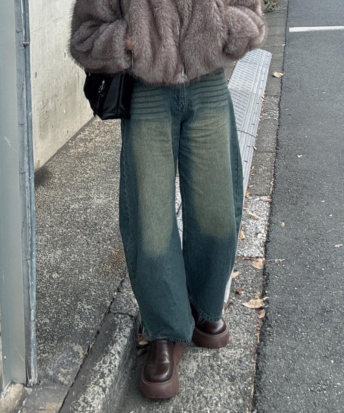AS KNOW AS（アズノゥアズ） ワイドパンツ ジーンズ デニム デニム