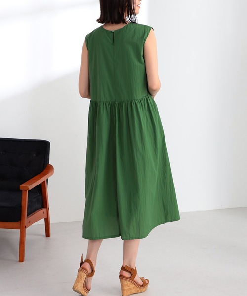 GALLORIA（ギャローリア） ワンピース はっ水 ウエストギャザー