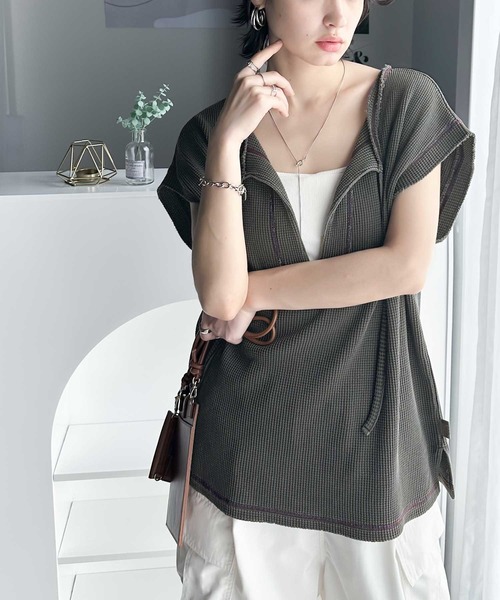「Java」 半袖カットソー LARGE ブルー レディース