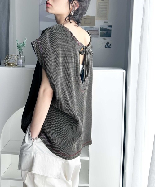 「Java」 半袖カットソー LARGE ブルー レディース