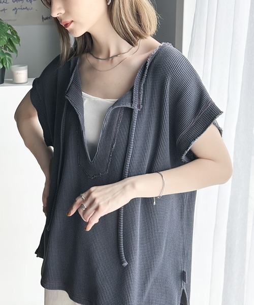 「Java」 半袖カットソー LARGE ブルー レディース