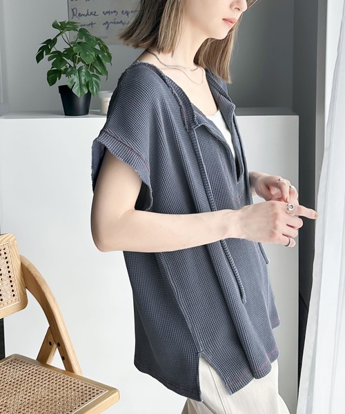 「Java」 半袖カットソー LARGE ブルー レディース
