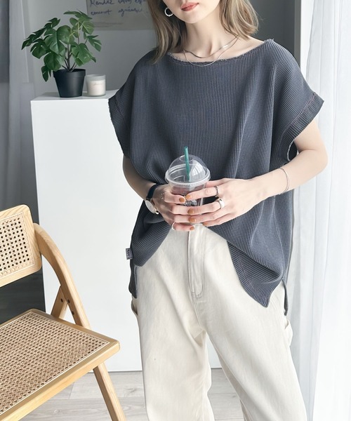 「Java」 半袖カットソー LARGE ブルー レディース