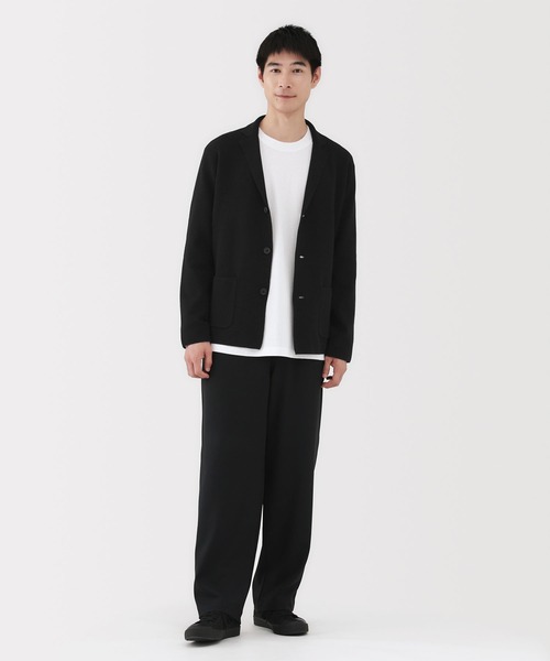 無印良品（MUJI） コート ジャケット 紳士 洗えるミラノリブ編み