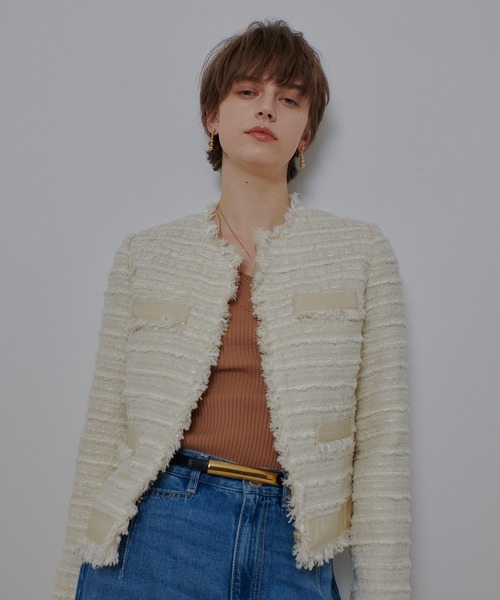 allureville（アルアバイル） ジャケット ノーカラージャケット ジオ