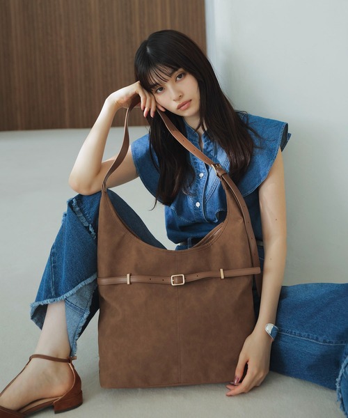 VIS（ビス） ショルダーバッグ バッグ 「A4収納」フロントベルトソフト 