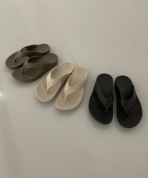 「Didot.showroom」 フラットサンダル 24cm サンドベージュ レディース_画像7