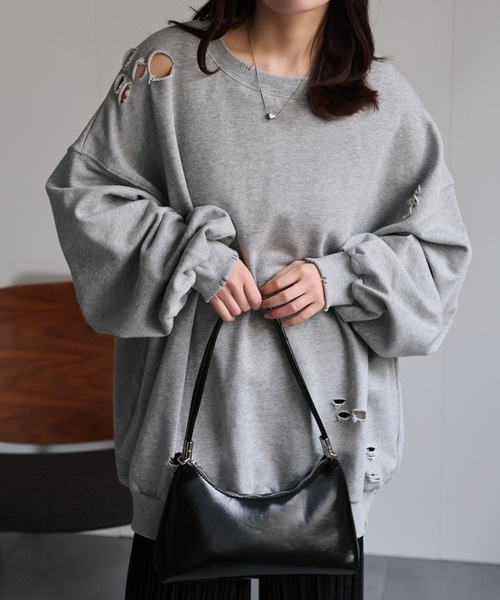 ap retro トレーナー スウェット ダメージ加工Big裏毛トレーナー