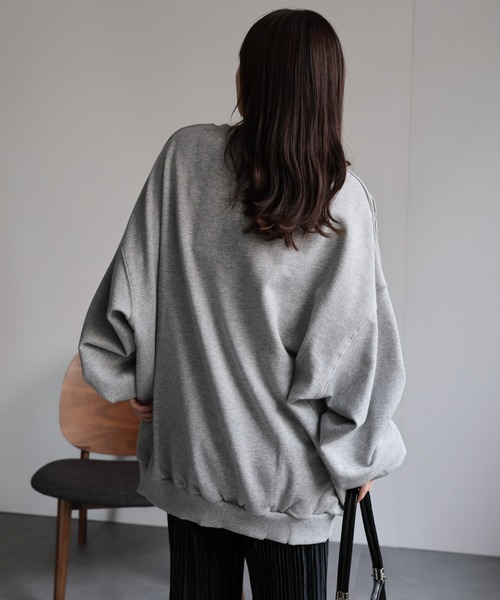 【アングロマニア】ダメージ加工 プリントスウェット グレー 38 ダメージ加工ハンドペイント スウェット | ACANTHUS ONLINE STORE