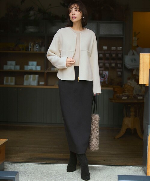 23区（ニジュウサンク） スカート 「洗える」コットンエアーダンボール