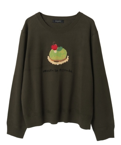 インゲボルグ　スイーツワンポイントセーター　美品　本日9/30迄の出品❗️ INGEBORG（インゲボルグ） ニット セーター スイーツワンポイント