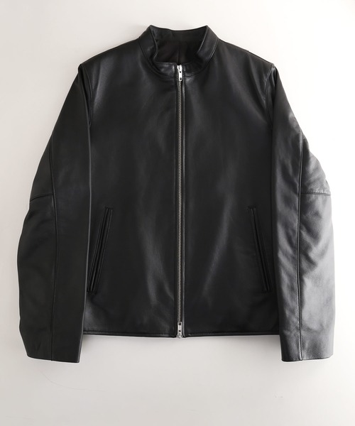 レザージャケット ライダース ラムレザージャケット スタンドカラー レディース | sankyo shokai | 11
