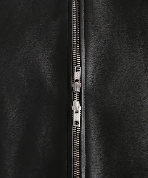 レザージャケット ライダース ラムレザージャケット スタンドカラー レディース | sankyo shokai | 12