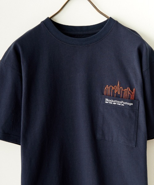 「Manhattan Portage」 半袖Tシャツ M ブラック レディース_画像4