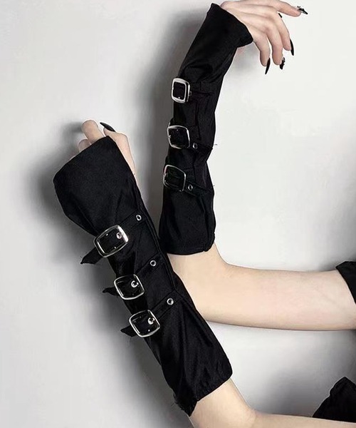 c.u.l アームカバー ベルト付き アームウォーマー アームカバー