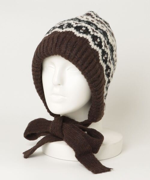 ARCADE（アーケード） ニット帽 ニットキャップ 手編み風ノルディック