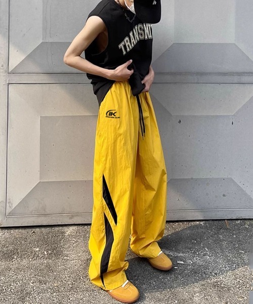NOWLE（ノウル） イージーパンツ LARGE イエロー メンズ : ZOZOTOWN