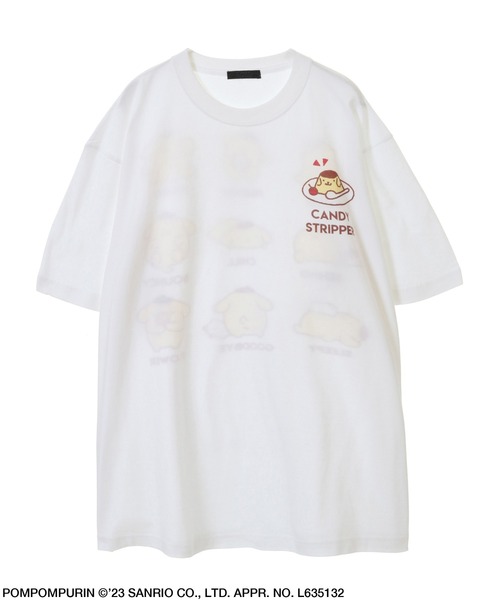 「Candy Stripper」 半袖Tシャツ 2 オフホワイト レディース_画像8
